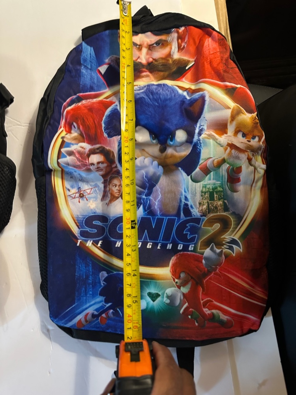 Sonic the Hedgehog 2 Kids Backpack Set - Blue & Red - Picture 2 of 3